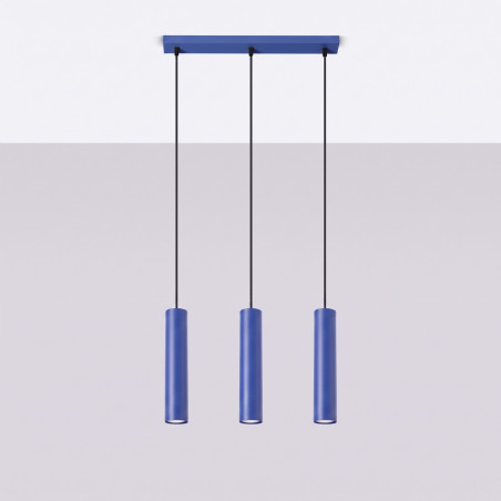 NOWOŚĆ Lampa wisząca LAGOS 3L ultramarynaSL.2085 Sollux