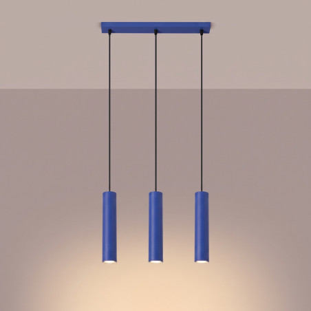 NOWOŚĆ Lampa wisząca LAGOS 3L ultramarynaSL.2085 Sollux