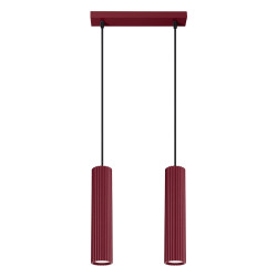 NOWOŚĆ Lampa wisząca KARBON 2 burgundSL.2301 Sollux