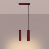 NOWOŚĆ Lampa wisząca KARBON 2 burgundSL.2301 Sollux