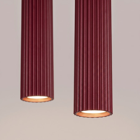 NOWOŚĆ Lampa wisząca KARBON 2 burgundSL.2301 Sollux