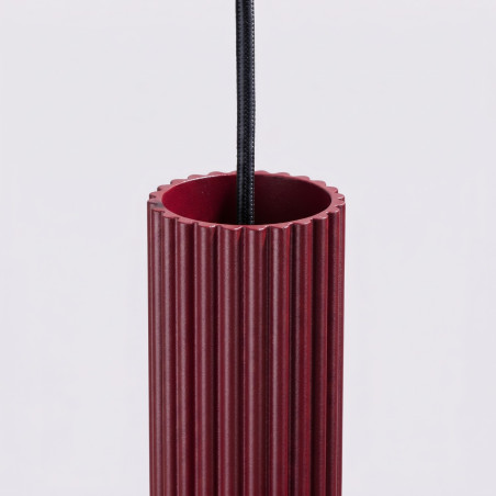 NOWOŚĆ Lampa wisząca KARBON 2 burgundSL.2301 Sollux