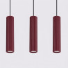 NOWOŚĆ Lampa wisząca KARBON 3L burgundSL.2302 Sollux