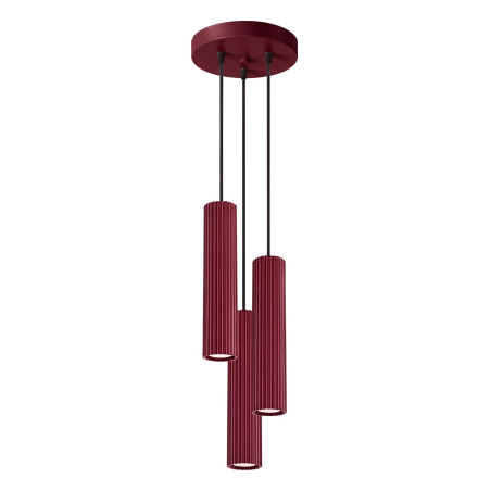 NOWOŚĆ Lampa wisząca KARBON 3P burgundSL.2303 Sollux