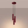 NOWOŚĆ Lampa wisząca KARBON 3P burgundSL.2303 Sollux