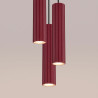 NOWOŚĆ Lampa wisząca KARBON 3P burgundSL.2303 Sollux