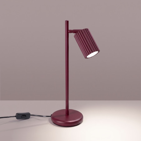 NOWOŚĆ Lampa biurkowa KARBON burgundSL.2305 Sollux