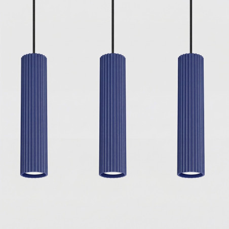 NOWOŚĆ Lampa wisząca KARBON 3L ultramarynaSL.2313 Sollux
