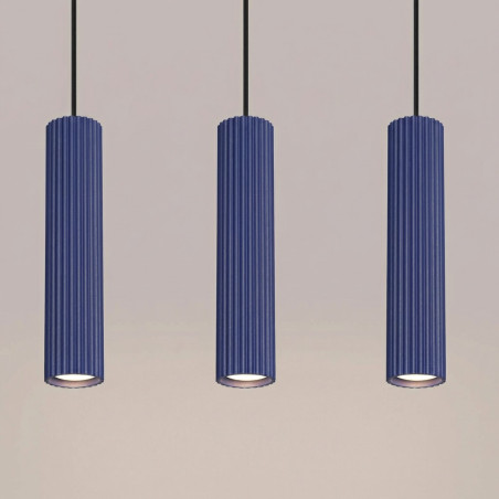 NOWOŚĆ Lampa wisząca KARBON 3L ultramarynaSL.2313 Sollux