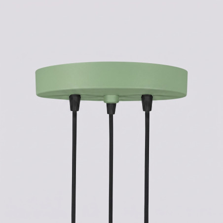 NOWOŚĆ Lampa wisząca KARBON 3P szałwiowaSL.2339 Sollux