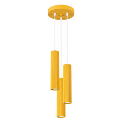 NOWOŚĆ Lampa wisząca KARBON 3P żółtaSL.2340 Sollux