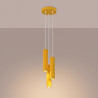 NOWOŚĆ Lampa wisząca KARBON 3P żółtaSL.2340 Sollux