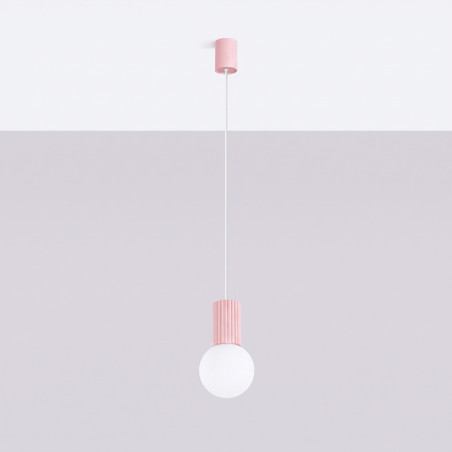 NOWOŚĆ Lampa wisząca HALO 1 różowaSL.2387 Sollux