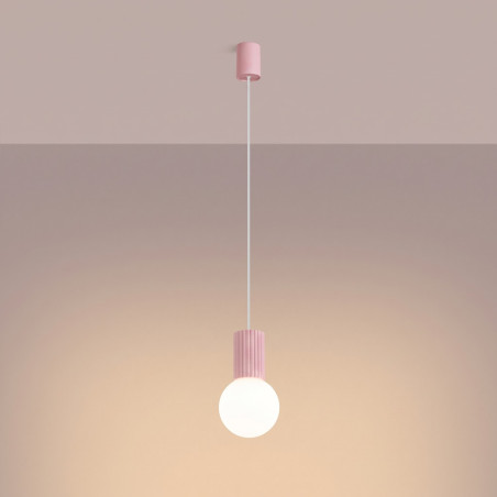 NOWOŚĆ Lampa wisząca HALO 1 różowaSL.2387 Sollux