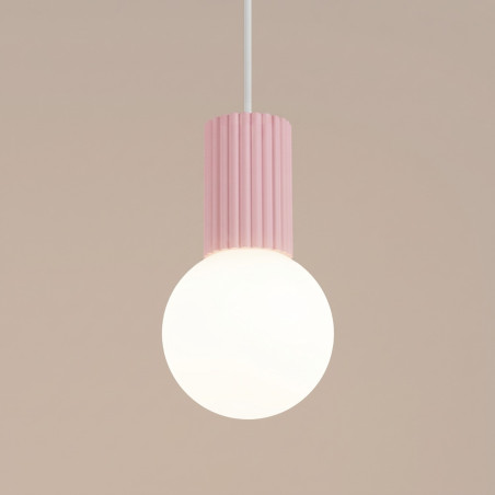 NOWOŚĆ Lampa wisząca HALO 1 różowaSL.2387 Sollux