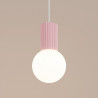 NOWOŚĆ Lampa wisząca HALO 1 różowaSL.2387 Sollux