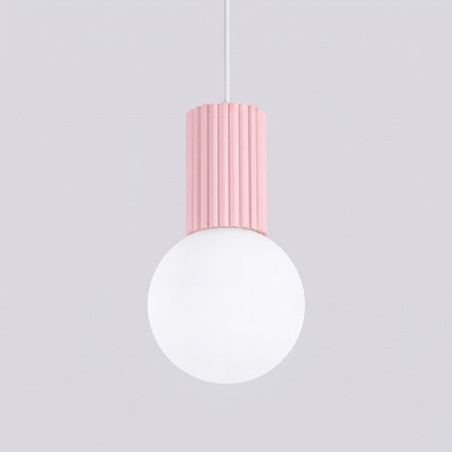 NOWOŚĆ Lampa wisząca HALO 1 różowaSL.2387 Sollux