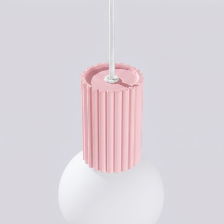 NOWOŚĆ Lampa wisząca HALO 1 różowaSL.2387 Sollux