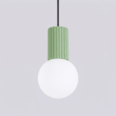 NOWOŚĆ Lampa wisząca HALO 1 szałwiowaSL.2390 Sollux