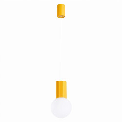 NOWOŚĆ Lampa wisząca HALO 1 żółtaSL.2393 Sollux