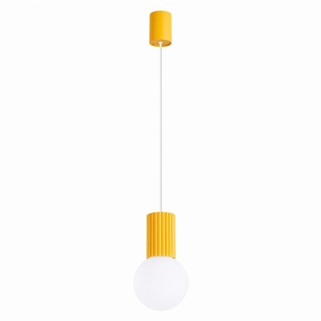 NOWOŚĆ Lampa wisząca HALO 1 żółtaSL.2393 Sollux
