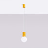 NOWOŚĆ Lampa wisząca HALO 1 żółtaSL.2393 Sollux