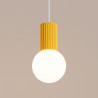NOWOŚĆ Lampa wisząca HALO 1 żółtaSL.2393 Sollux