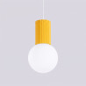 NOWOŚĆ Lampa wisząca HALO 1 żółtaSL.2393 Sollux