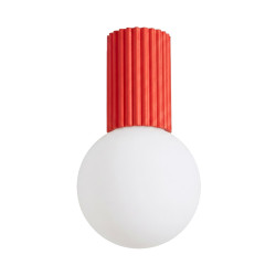 NOWOŚĆ Plafon HALO czerwony IP44SL.2395 Sollux