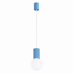 NOWOŚĆ Lampa wisząca HALO 1 błękitnaSL.2402 Sollux