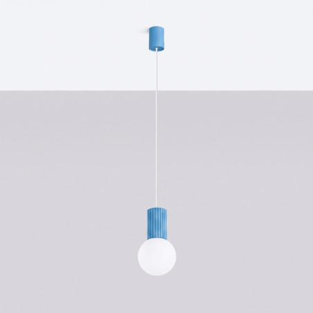 NOWOŚĆ Lampa wisząca HALO 1 błękitnaSL.2402 Sollux