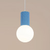 NOWOŚĆ Lampa wisząca HALO 1 błękitnaSL.2402 Sollux