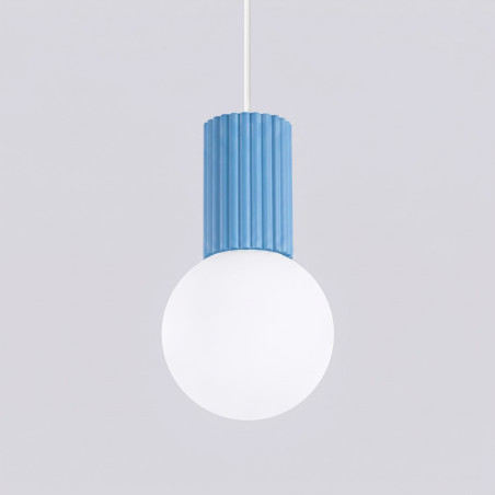 NOWOŚĆ Lampa wisząca HALO 1 błękitnaSL.2402 Sollux