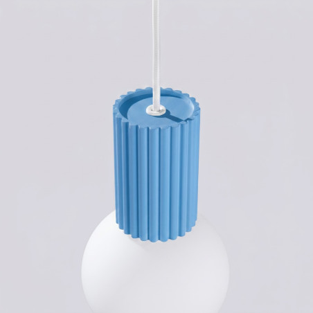 NOWOŚĆ Lampa wisząca HALO 1 błękitnaSL.2402 Sollux