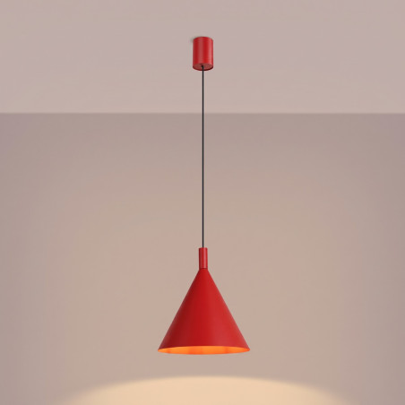 NOWOŚĆ Lampa wisząca NOX 25 czerwonaSL.2533 Sollux
