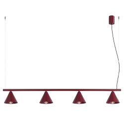 NOWOŚĆ Żyrandol NOX 4L burgundSL.2558 Sollux