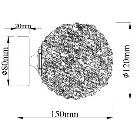 NOWOŚĆ Maxlight W0443 Rita
