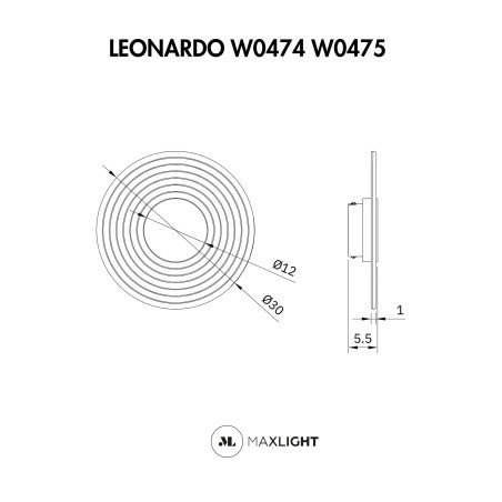 NOWOŚĆ Maxlight W0475 Leonardo