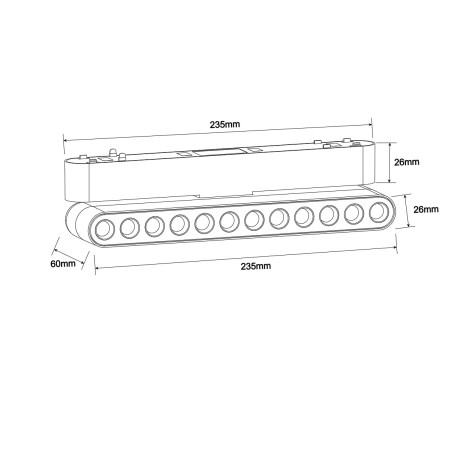 NOWOŚĆ Reflektor Magnetic Slim Blaze 12W CCT czarny Light Prestige