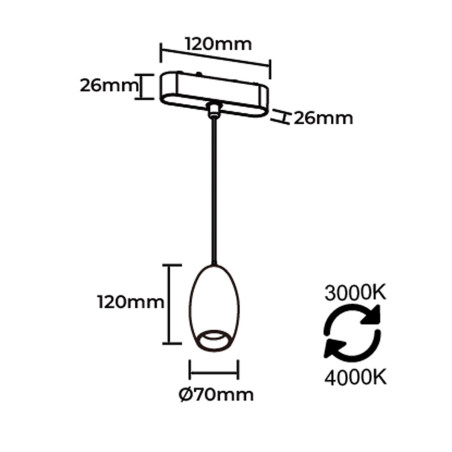 NOWOŚĆ Reflektor Magnetic Slim Vibe 10W CCT czarny Light Prestige