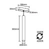 NOWOŚĆ Reflektor Magnetic Slim Flow 8W CCT czarny Light Prestige