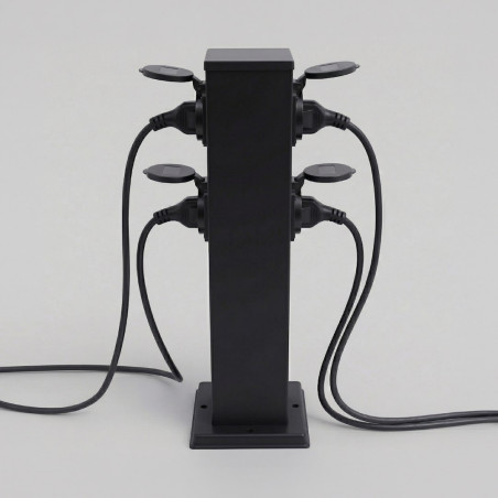 NOWOŚĆ EKO2900 Słupek Ogrodowy Electric 40cm 4 Gniazda Schuko 16A Milagro