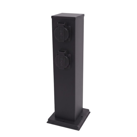 NOWOŚĆ EKO2900 Słupek Ogrodowy Electric 40cm 4 Gniazda Schuko 16A Milagro