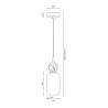 NOWOŚĆ MLP2812 Lampa wisząca Crema 1xE14 Milagro