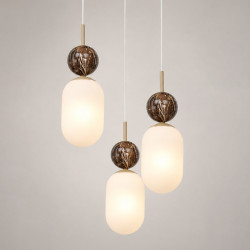 NOWOŚĆ MLP2814 Lampa wisząca Crema (koło) 3xE14 Milagro