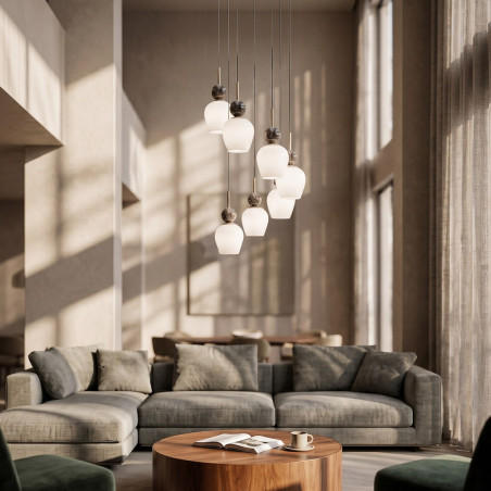 NOWOŚĆ MLP2811 Lampa wisząca Carrara 7xE14 Milagro