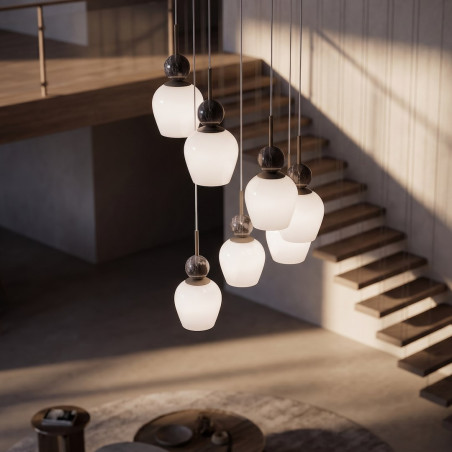 NOWOŚĆ MLP2811 Lampa wisząca Carrara 7xE14 Milagro