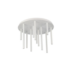 NOWOŚĆ AZ5755 AZZARDO lampa sufitowa / plafon ILIOS 12  TOP 3-STEP DIMM biała  King Home