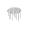 NOWOŚĆ AZ5755 AZZARDO lampa sufitowa / plafon ILIOS 12  TOP 3-STEP DIMM biała  King Home