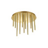 NOWOŚĆ AZ5754 AZZARDO lampa sufitowa / plafon ILIOS 12  TOP 3-STEP DIMM złota  King Home